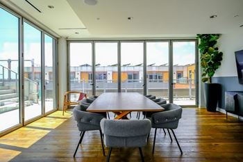Skylounge with nanawalls and kitchen to accommodate private dining